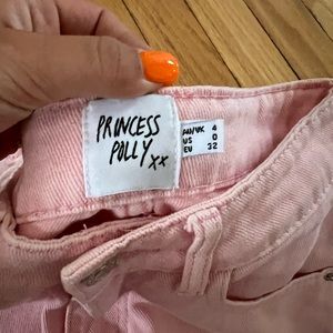 Princess polly pink jeans. Size 0.